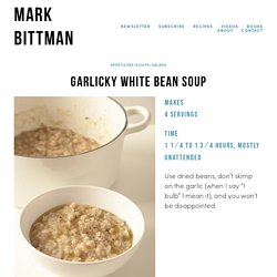 Garlicky White Bean Soup