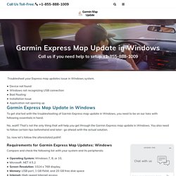 Garmin Express Map Update in Windows