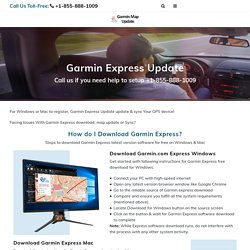 Garmin Express Updates