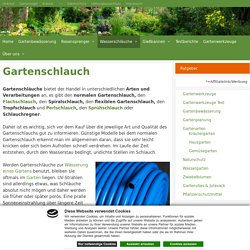 Der Gartenschlauch im Vergleich - Ratgeber Gartenbewässerung
