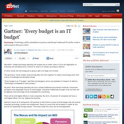 Gartner: 'Every budget is an IT budget'