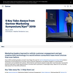 5 Key Take-Aways from Gartner Marketing Symposium Xpo™ 2019