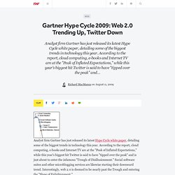 Gartner Hype Cycle 2009: Web 2.0 Trending Up, Twitter Down