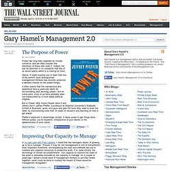 Gary Hamel’s Management 2.0