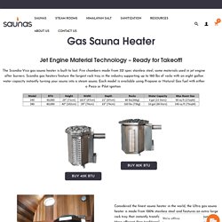 Gas Sauna Heaters