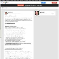 Bill Gassett - Google+ - PageRank, Link Juice & SEO for Google+ Communities. Can…