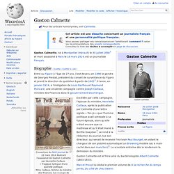 Gaston Calmette