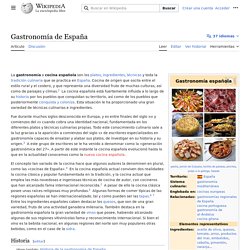 Gastronomía de España
