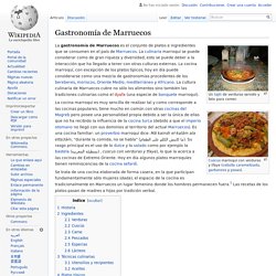 Gastronomía de Marruecos
