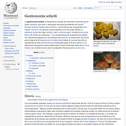 Gastronomía sefardí