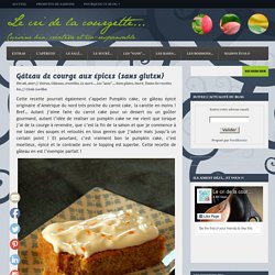 Gâteau de courge aux épices {sans gluten}