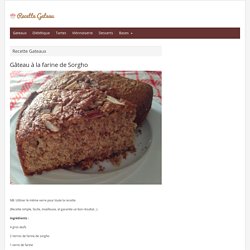 Gâteau à la farine de Sorgho