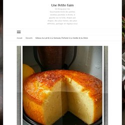 Gâteau Au Lait & à La Semoule, Parfumé à La Vanille & Au Citron