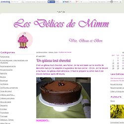 Un gâteau tout chocolat