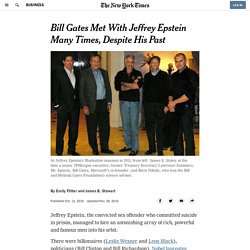 Bill Gates Met With Jeffrey Epstein Many Times, Despite His Past