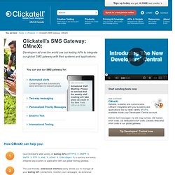 Global SMS GATEWAY Platform to SMS-Enable Applications