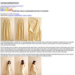 Gold dots dress (and gathered dress tutorial)