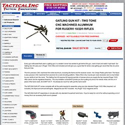 GATLING GUN KIT - TWO TONE CNC MACHINED ALUMINUM FOR RUGER®