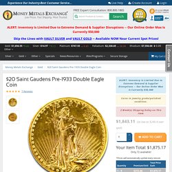 Buy $20 Saint Gaudens 1933 Double Eagle Coin Online