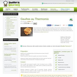Gaufres au Thermomix - Recettes de Gaufres