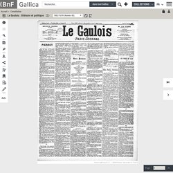 Le Gaulois : 1882-10-09 sur Gallica
