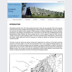 The linear city project by Gilles Gauthier - A solution to urban development