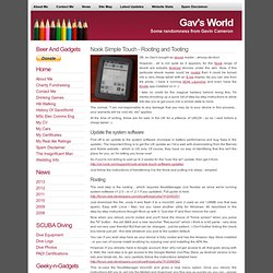 Gav's World : Nook Simple Touch