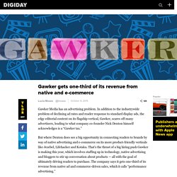 Gawker gets one-third of its revenue from native and e-commerce