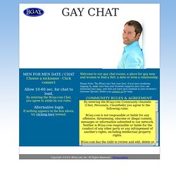 Gay Chat - Gay chat for men who likes men
