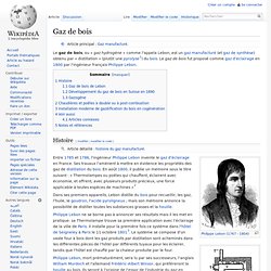Wikipédia - Gaz de bois