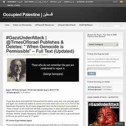 Occupied Palestine