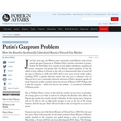 Putin's Gazprom Problem