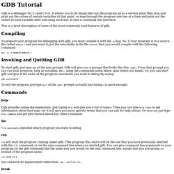 GDB Tutorial