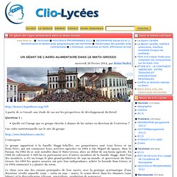 Un g ant de l’agro-alimentaire dans le Mato-Grosso - Clio-Lyc e