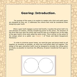 Gearing: Introduction