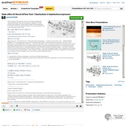 State Ofthe Art Novel Inflow Tech 1 Gearturbine 2 Imploturbocompre..