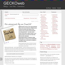 GECKOweb – Bewerbungsangebot mal anders
