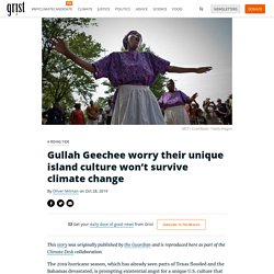 Gullah Geechee worry their unique island culture won’t survive climate change