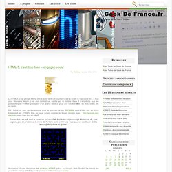 Blog Archive » HTML 5, c’est trop bien – engagez-vous! - Framasoft Framafox