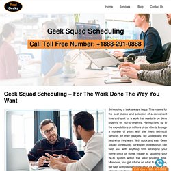 Schedule Best Buy Geek Squad Appt
