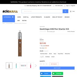 Shop GeekVape G18 Pen Starter Kit