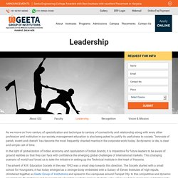 Geeta group of institution Leadership