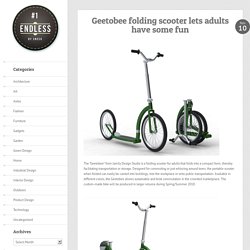 Geetobee folding scooter lets adults have some fun