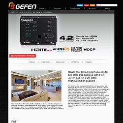 Gefen, LLC - 4x2 Matrix for HDMI 4Kx2K