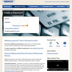 Make a Payment ~ How to pay your GEICO insurance bill