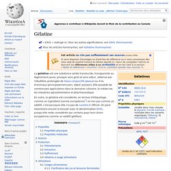 Gélatine