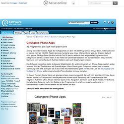Gelungene iPhone-Apps, Themen-Special im heise Software-Verzeichnis