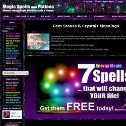 Gem Stones & Crystals Meanings