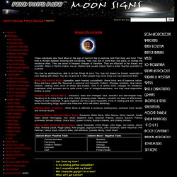 Gemini, Moon Astrology - Moon in Gemini (Zodiac Sign)