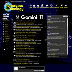 Gemini zodiac star sign the twins